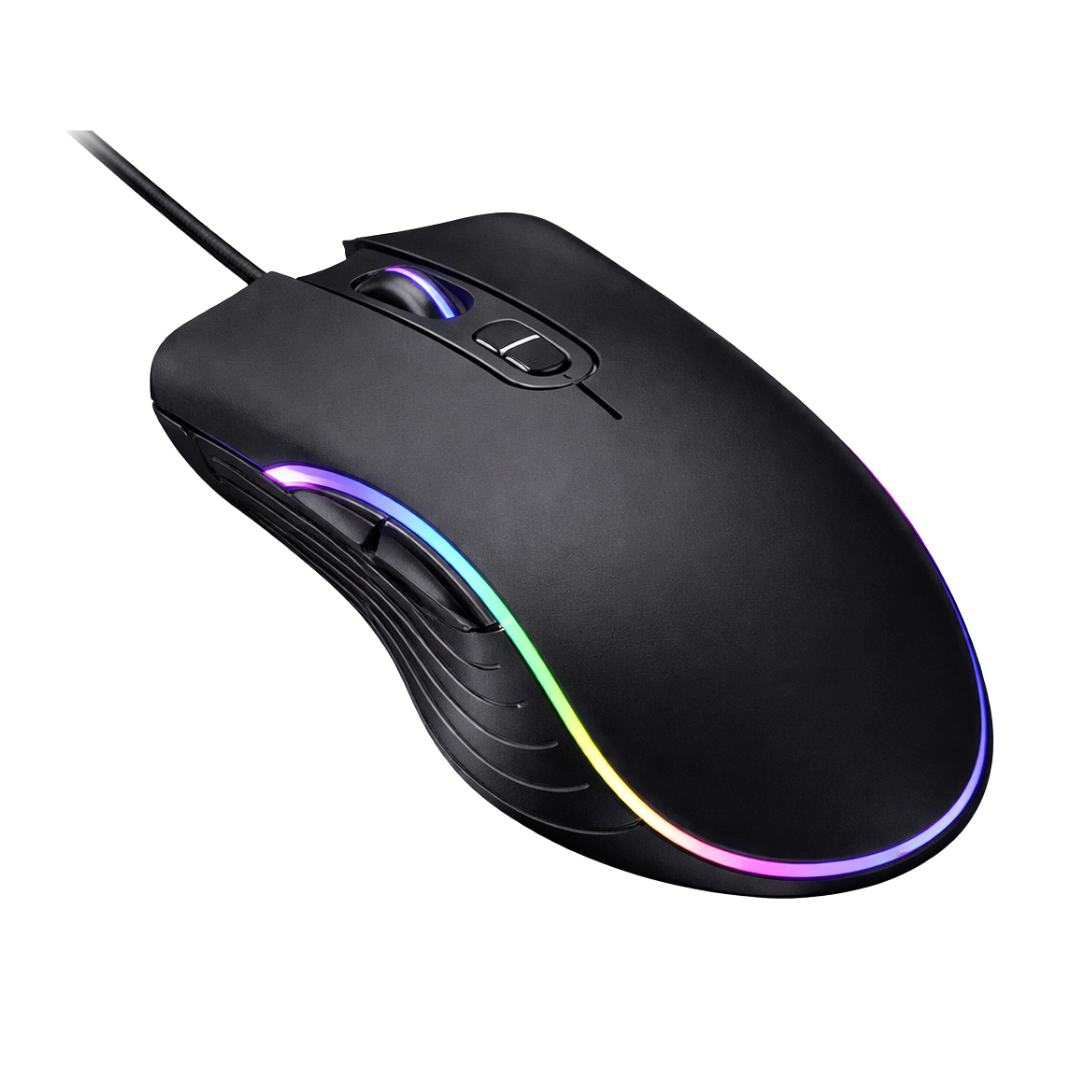 Mouse RGB con Filo USB Gaming LED