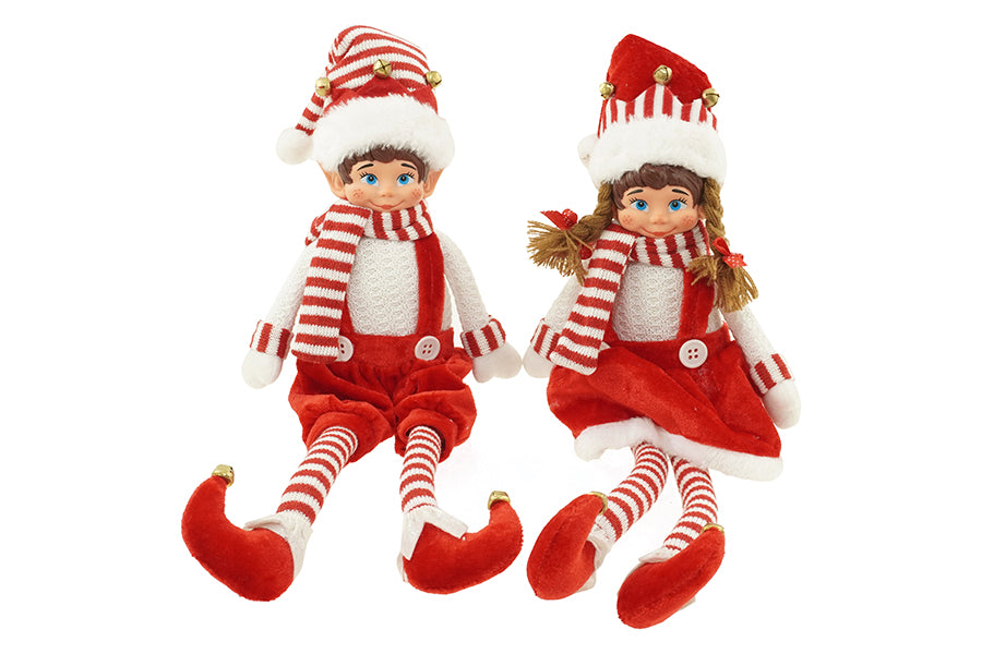 Elfo Natalizio Boy & Girl Gambe Lunghe | Varie Misure
