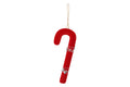 Candy Cane Natalizio in Velluto Rosso