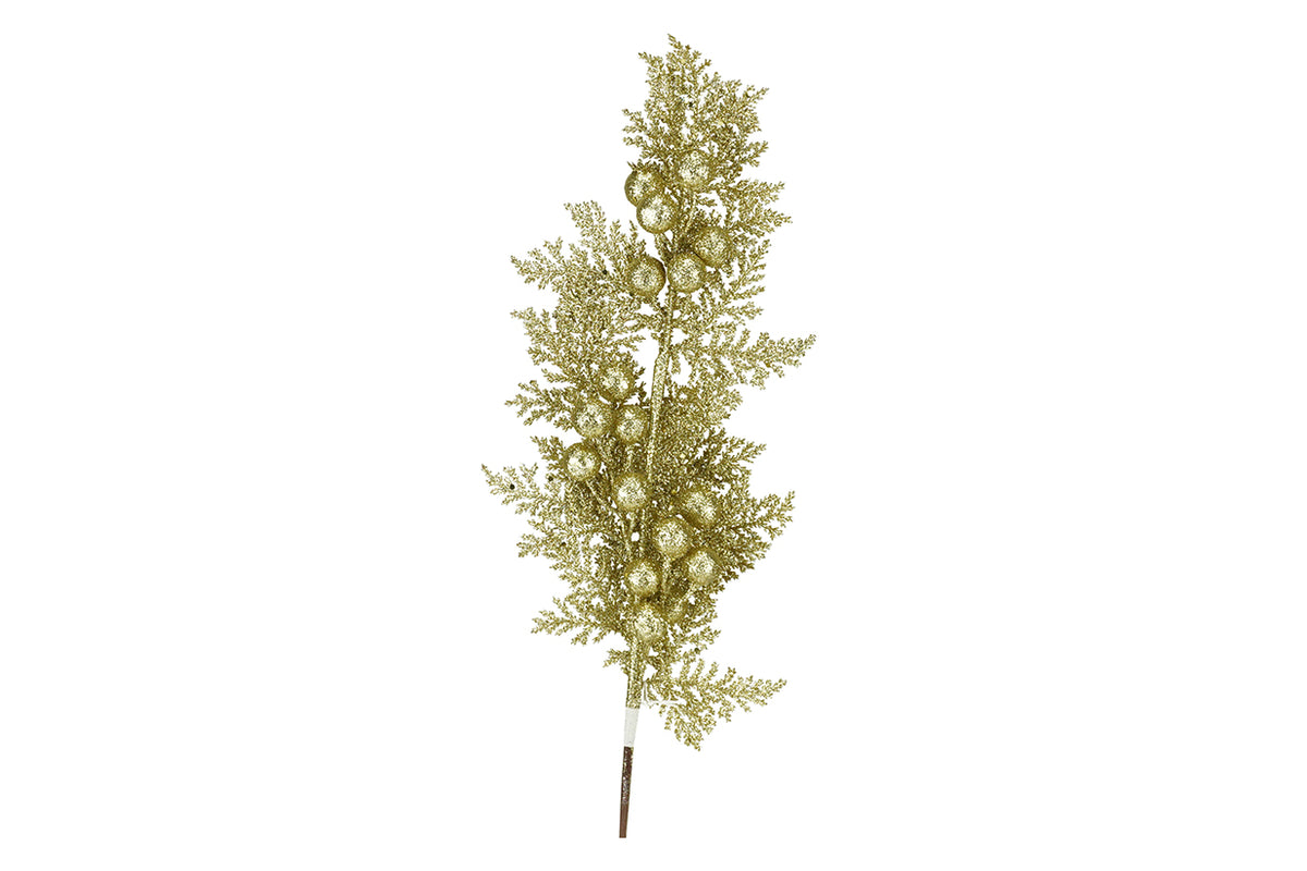 Pick Natalizio Glitterato Oro 65 cm