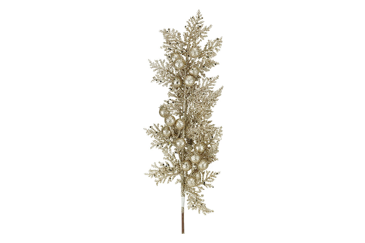 Pick Natalizio Glitterato Champagne 65 cm