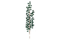 Pick Natalizio con Bacche Verde Scuro in Velluto 60 cm