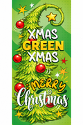Copriporta Natalizio 90x210 cm Xmas Green | 3 Fantasie