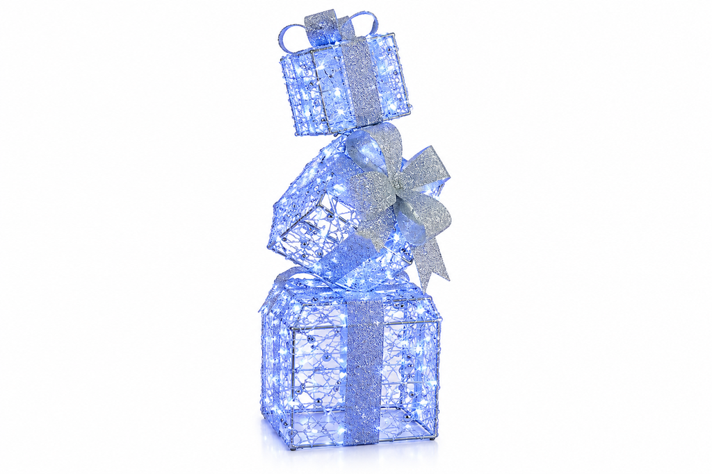 Pila Pacchi Regalo Luminosa 76 cm 350 LED Bianco Freddo