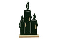 Candele in Legno Verdi