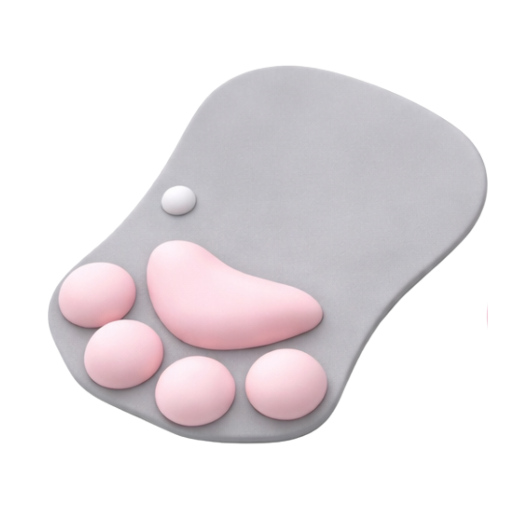 Tappetino Mouse Ergonomico Poggiapolso a Forma di Zampa