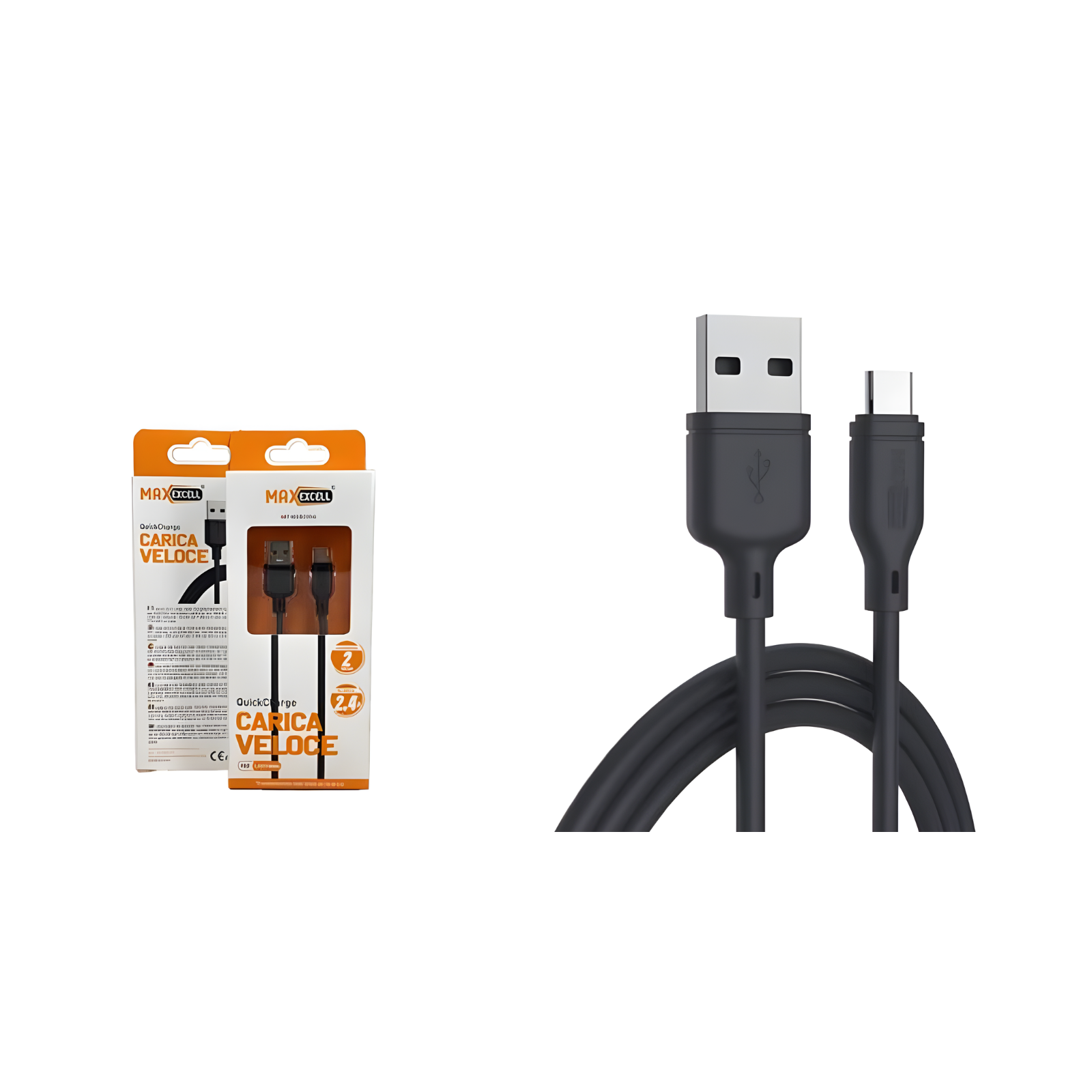 Cavo USB Type-C Max Excell 2.4A Ricarica Veloce