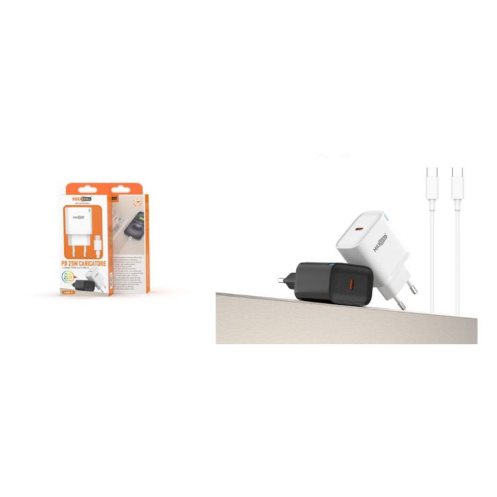 Kit Caricatore PD+QC 25W con Cavo USB-C