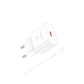 Kit Caricatore Maxexcell PD 25W Bianco con Cavo USB-C C-C