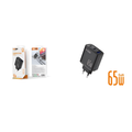 Caricatore Max Excell GaN 65W USB-C + USB-A Ricarica Rapida