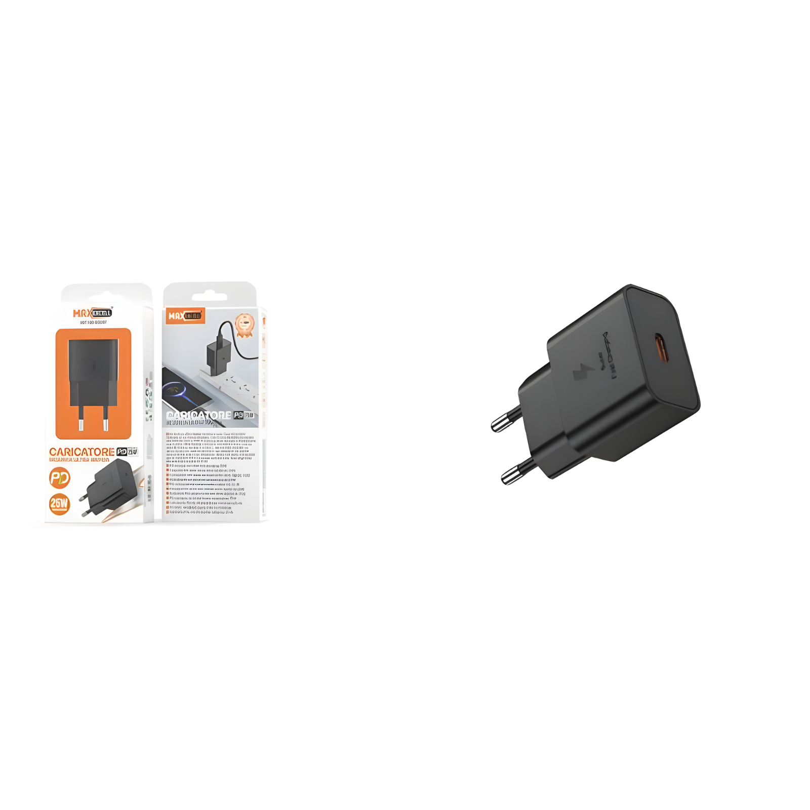 Caricatore MaxExcell PD 25W con Cavo USB-C USB-C