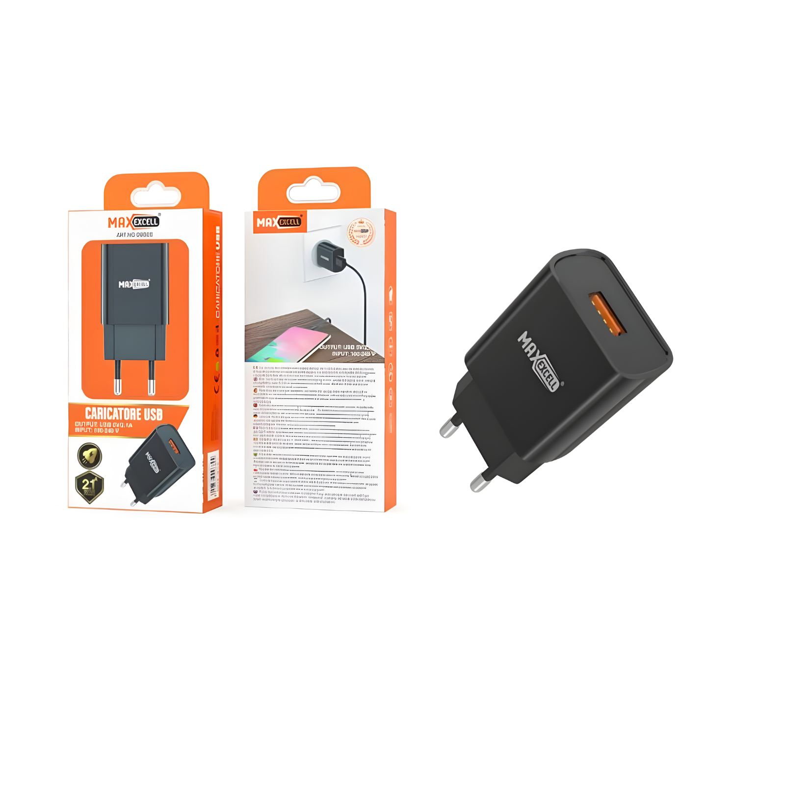 Caricatore Maxexcell 5V 2.1A USB – 12W