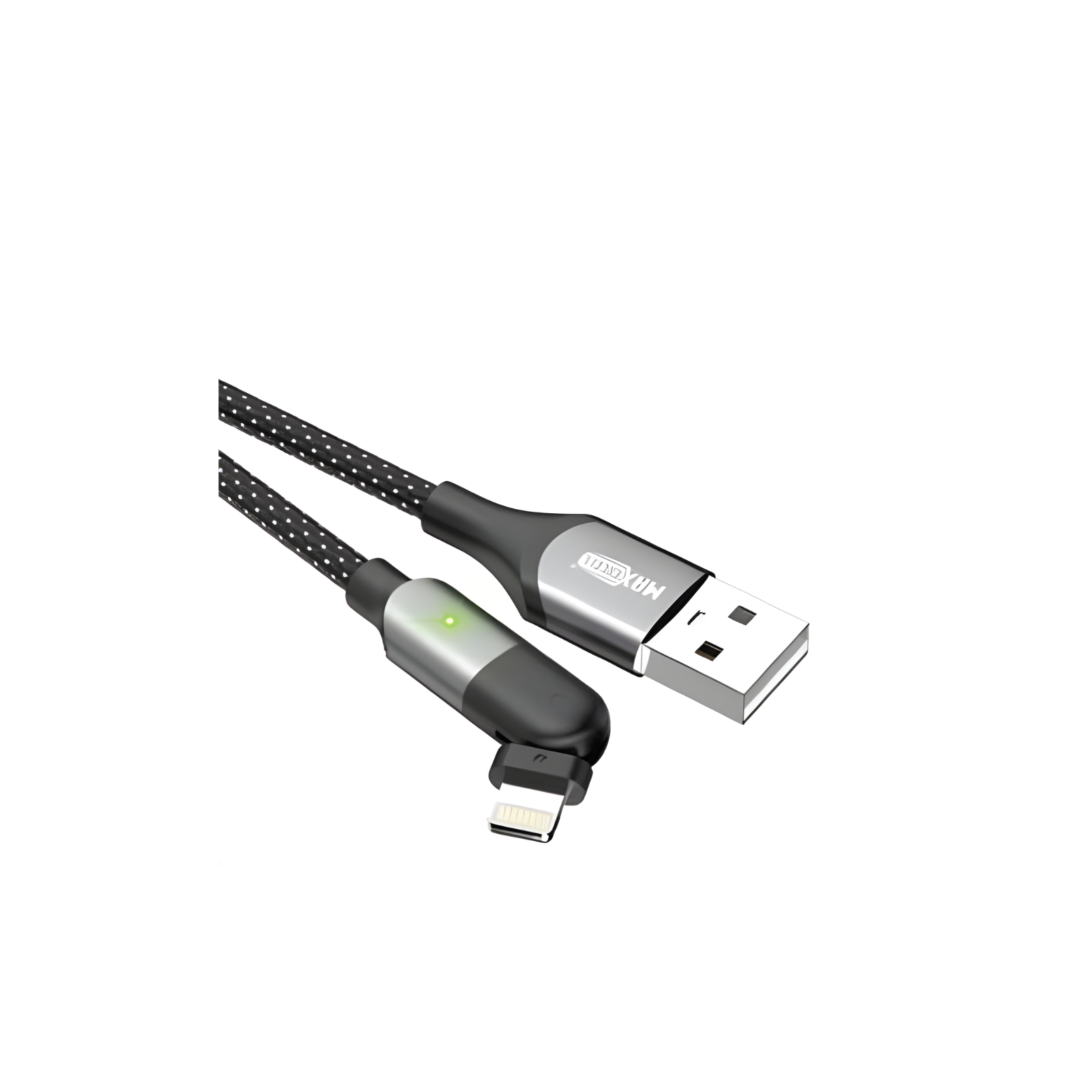 Cavo USB Type-C Max Excell 3.5A Intrecciato con LED e Connettore 180°