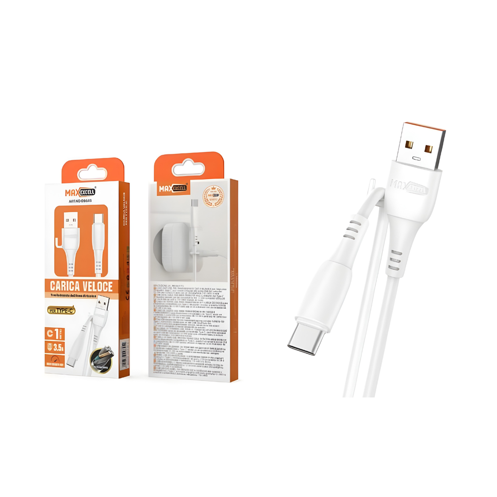 Cavo USB Type-C Max Excell 3.5A Ricarica Veloce