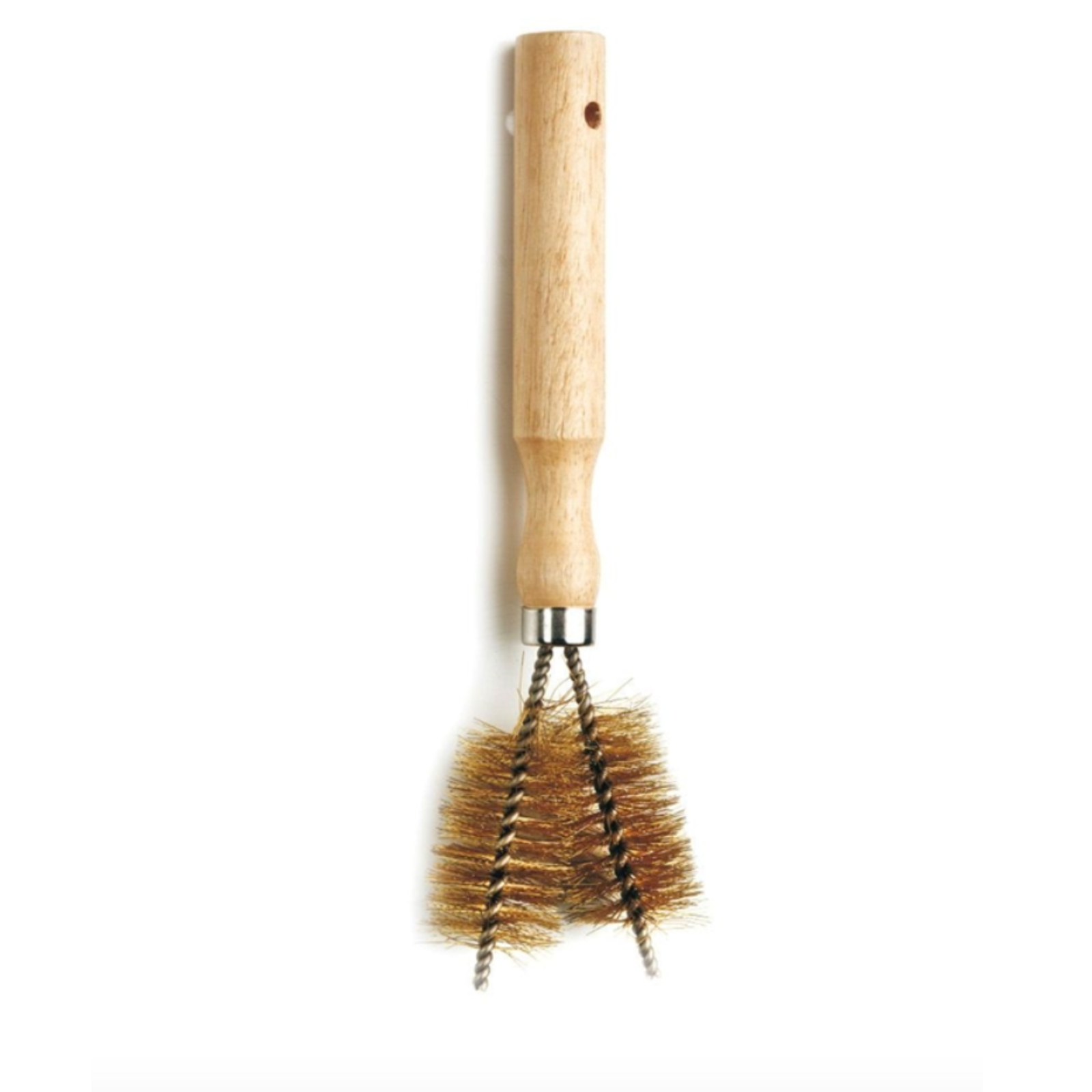 Spazzola Pulizia Griglie BBQ con Manico in Legno e Setole Ottone