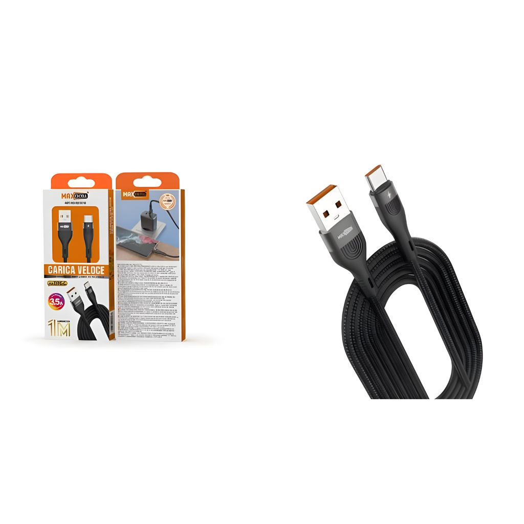 Cavo USB Type-C Max Excell 3.5A Intrecciato Ricarica Veloce