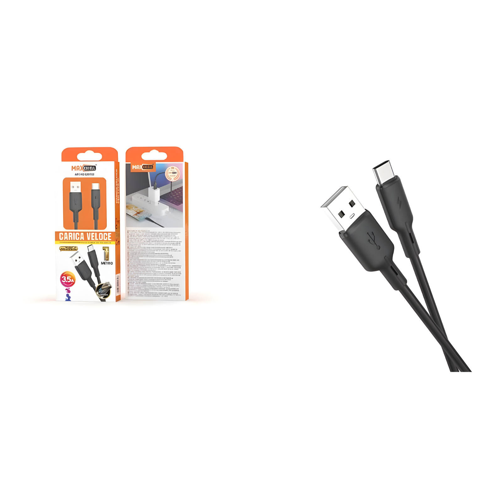 Cavo USB Type-C Max Excell 3.5A Ricarica Veloce