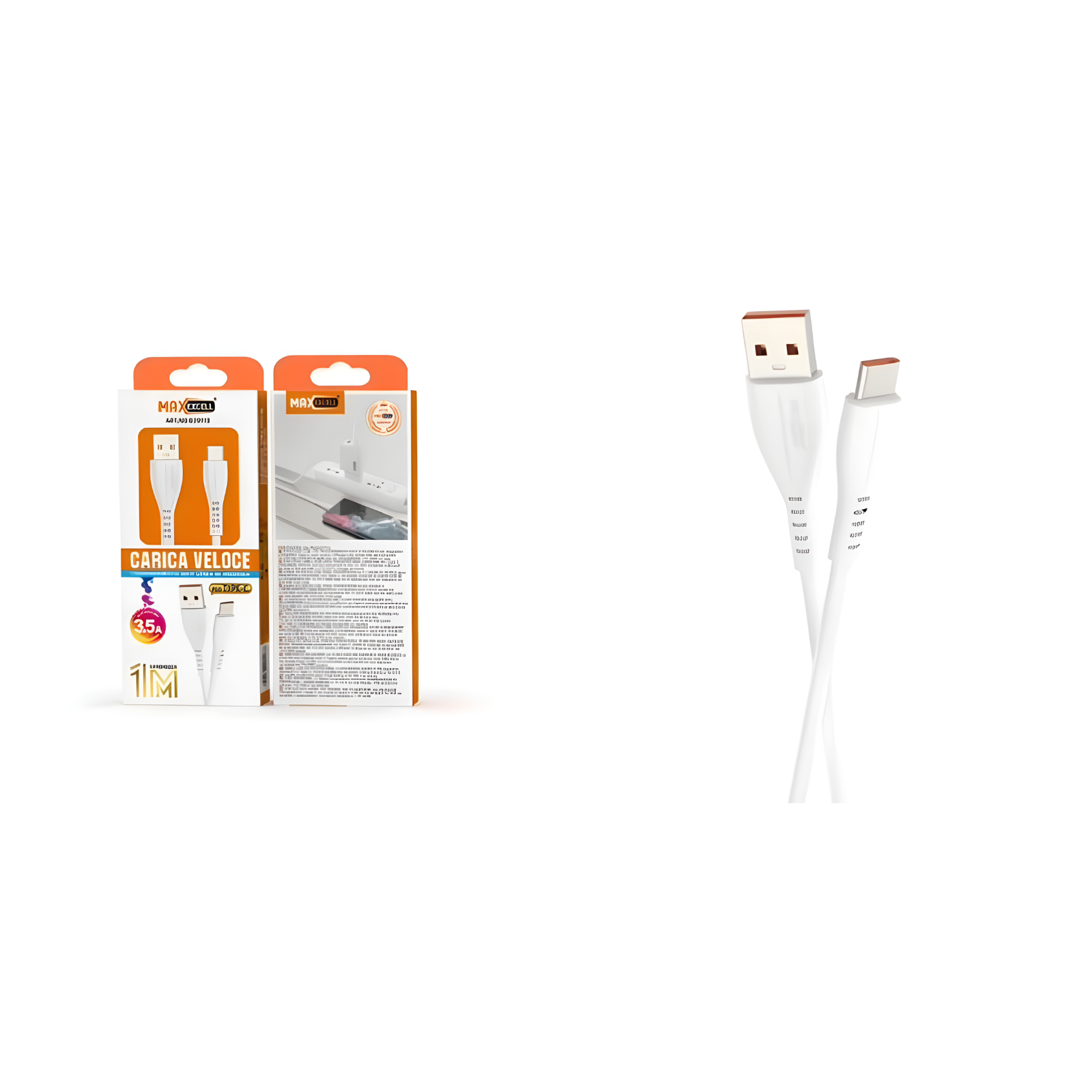 Cavo USB Type-C Max Excell 3.5A Ricarica Veloce