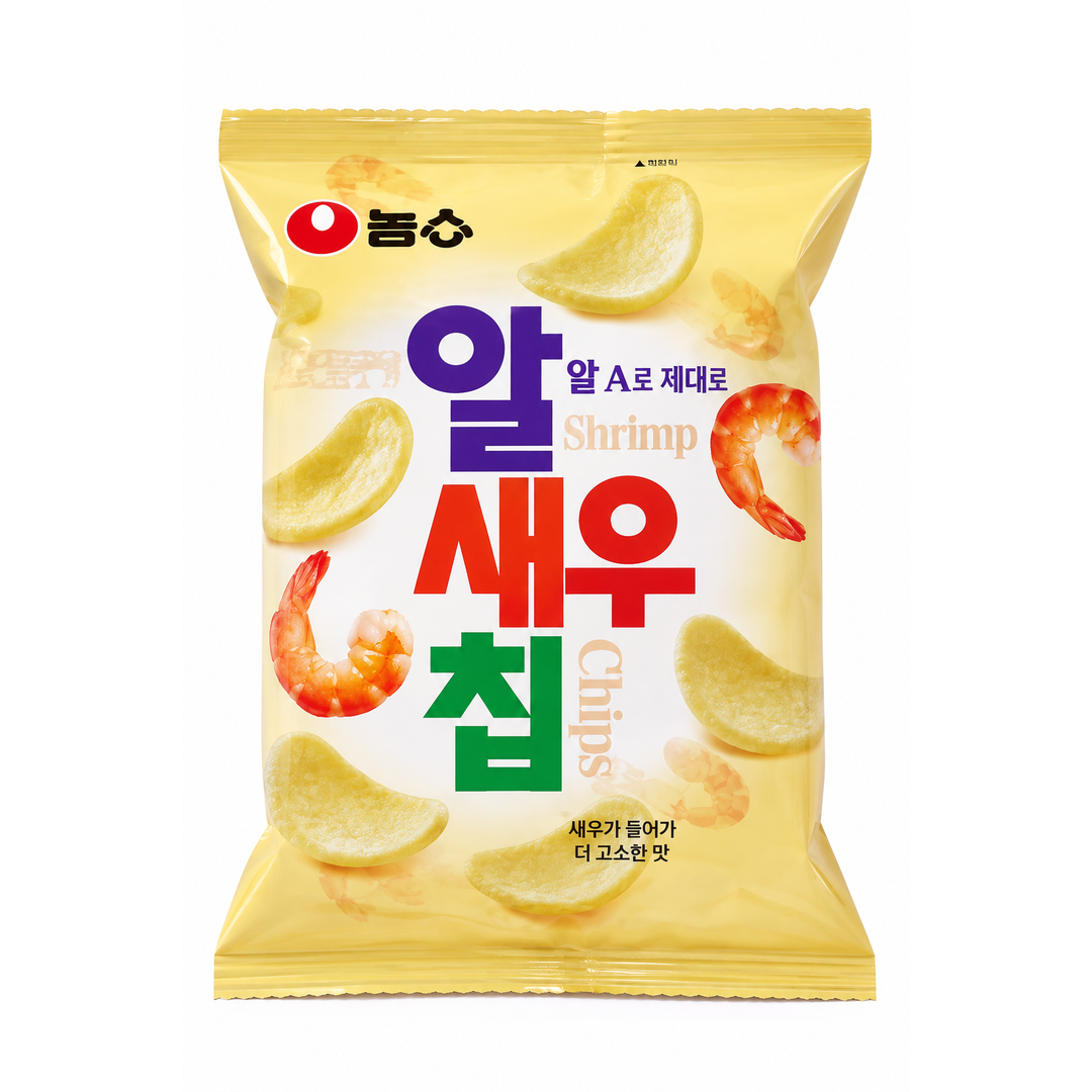 Nongshim Crispy Shrimp Chips (75 g) – Snack Croccante al Gambero