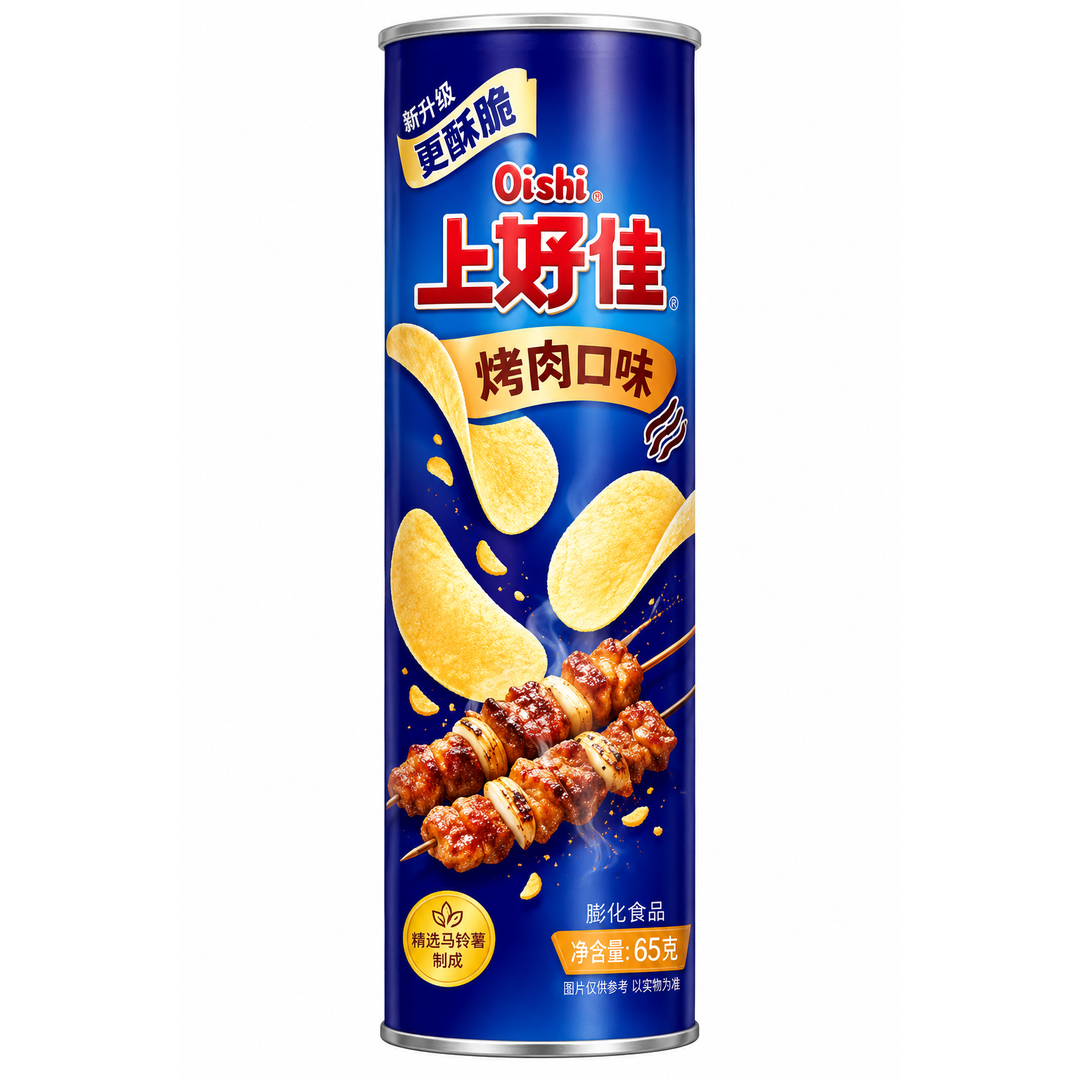 Patatine Gusto Barbecue (65 g) – Oishi