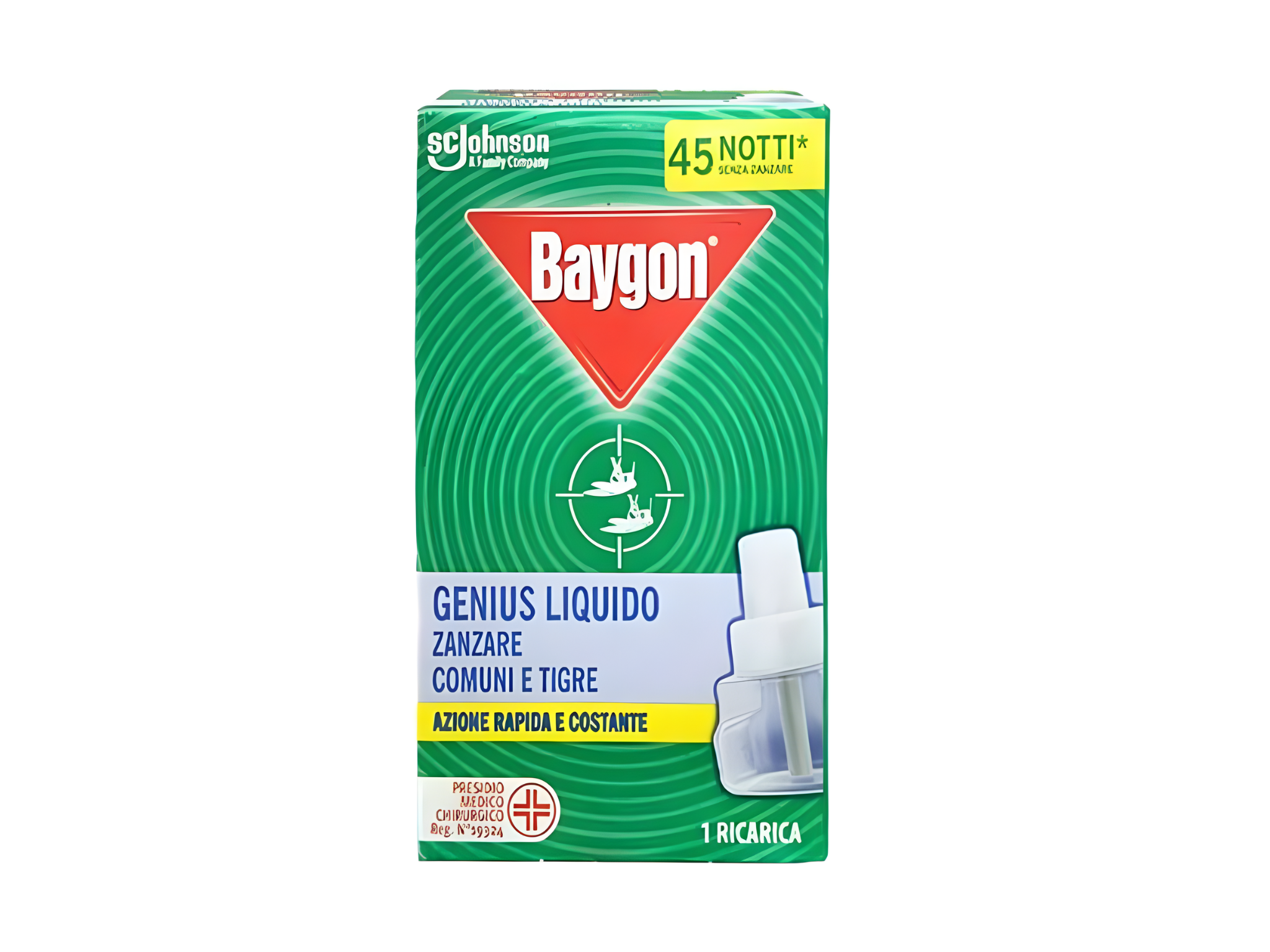 Baygon Ricarica Liquida Antizanzare 45 Notti Zanzare Tigre