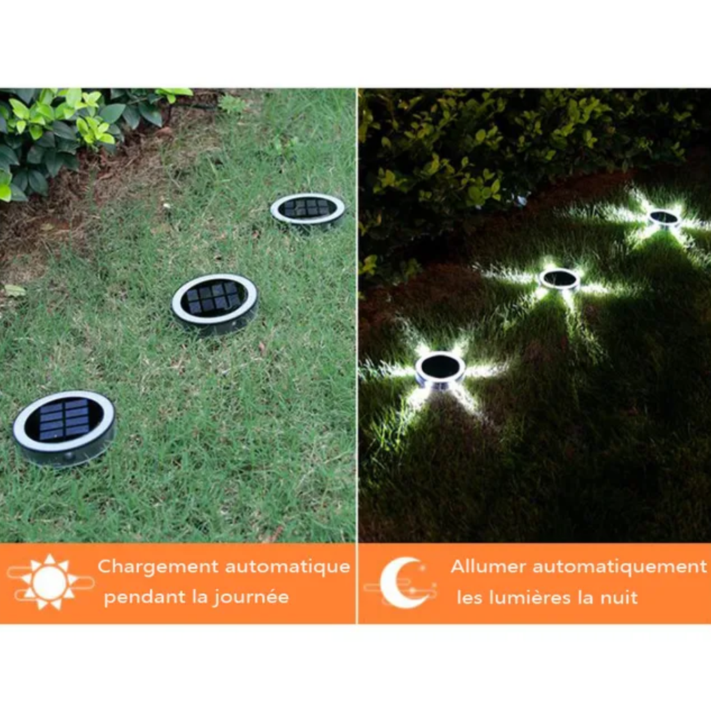 Lampade Solari LED da Terra Impermeabili