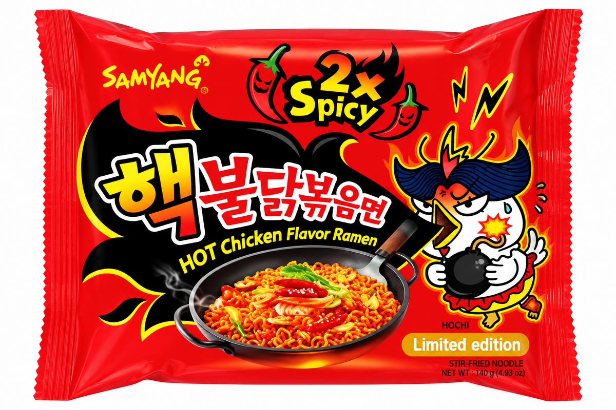 Samyang Buldak 2x Spicy (140 g) – Ramen Extra Piccante al Pollo