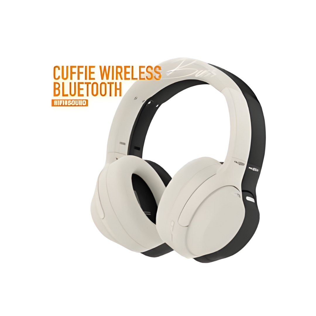 Cuffie Bluetooth Wireless Over-Ear Stereo Pieghevoli per Smartphone