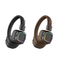 Cuffie Bluetooth Wireless Over-Ear con Design Moderno e Luci Colorate