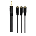 Cavo Adattatore Jack Maschio a 3 Femmina