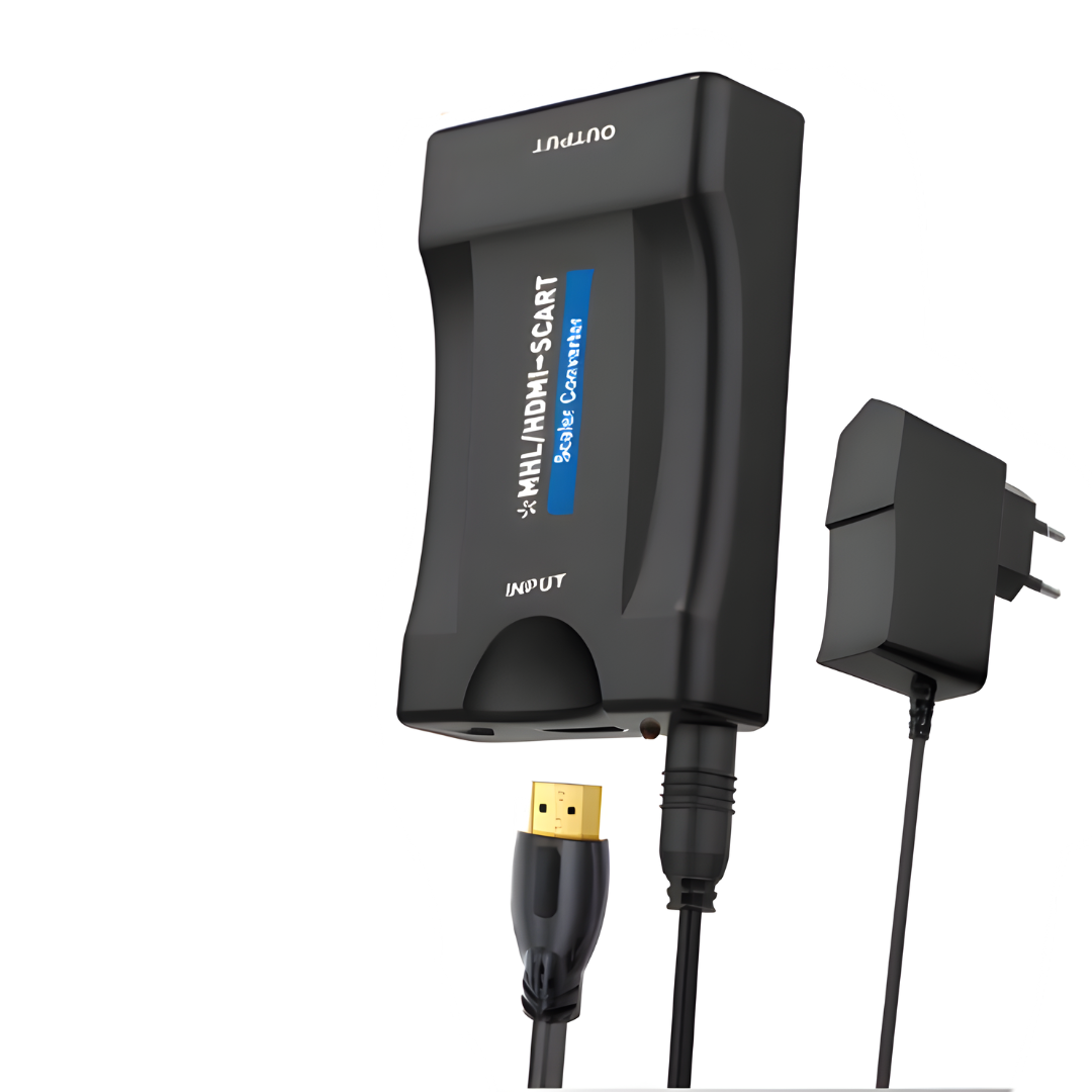 Adattatore HDMI a SCART con Alimentatore 1080P Convertitore Video