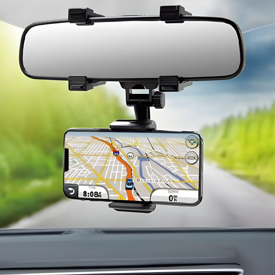 Supporto Smartphone per Specchietto Retrovisore Auto Universale