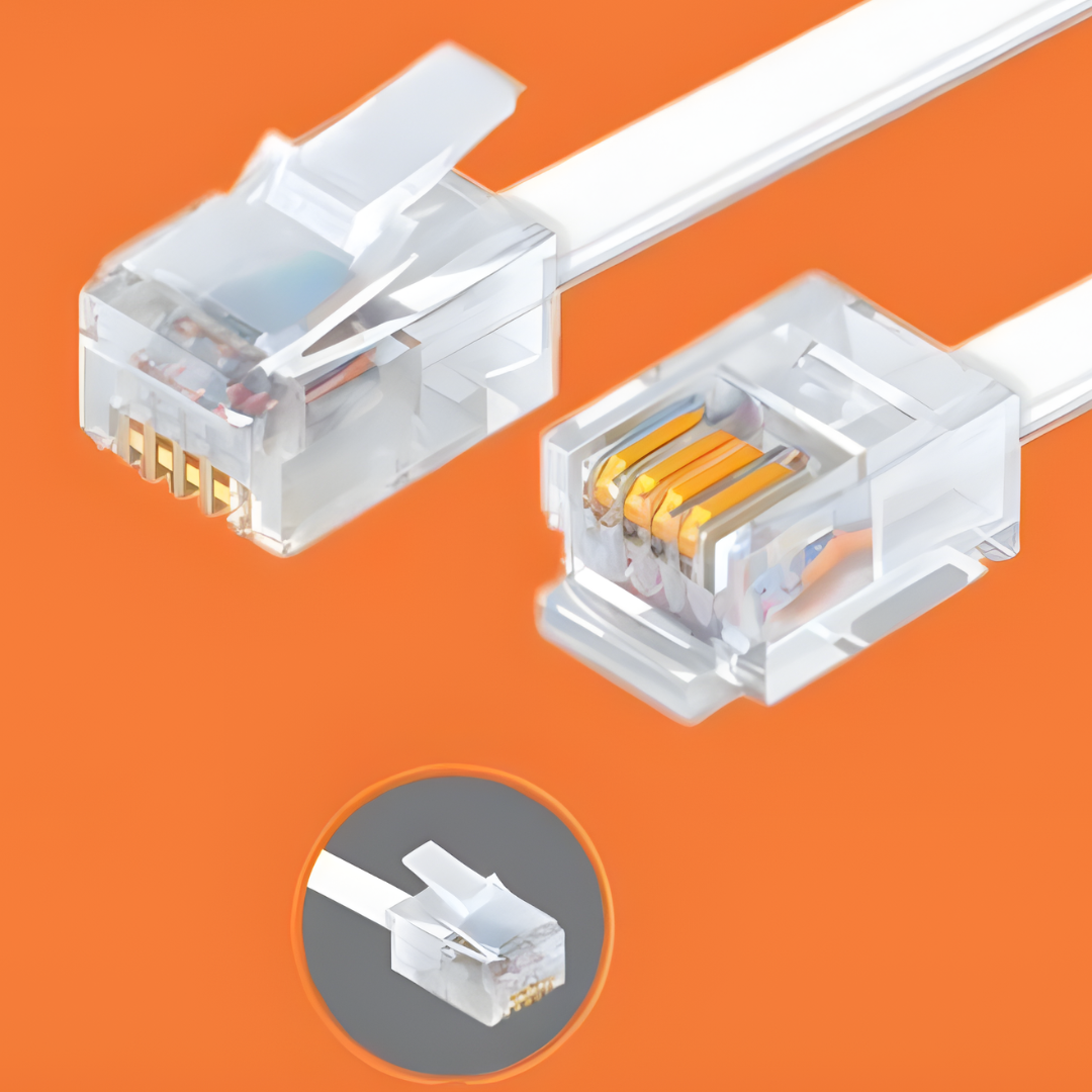 Cavo Telefonico RJ11 Bianco