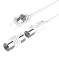 Cavo Antenna TV Dritto + Angolato con Adattatore