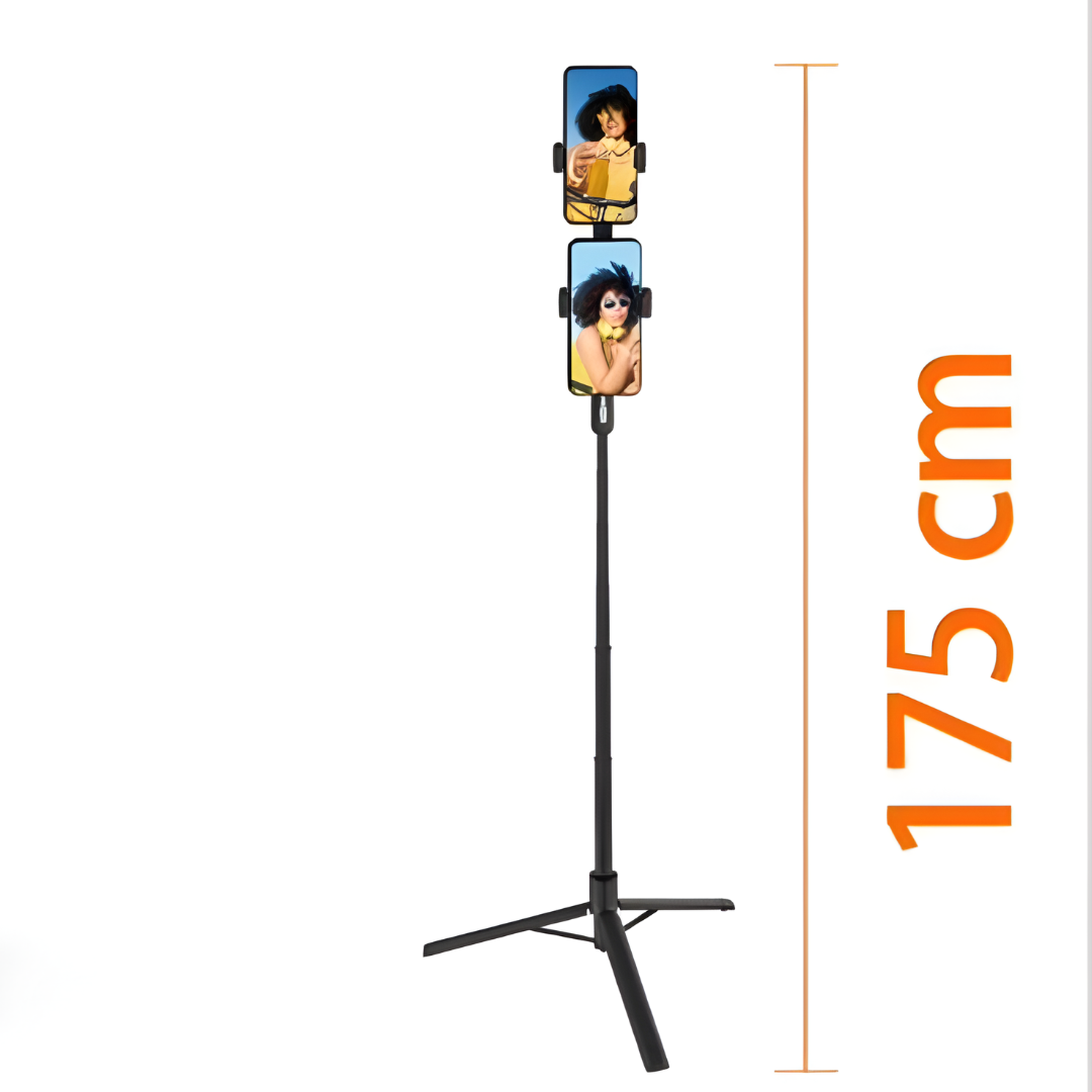 Treppiede Selfie Stick 175 cm in Alluminio con Telecomando