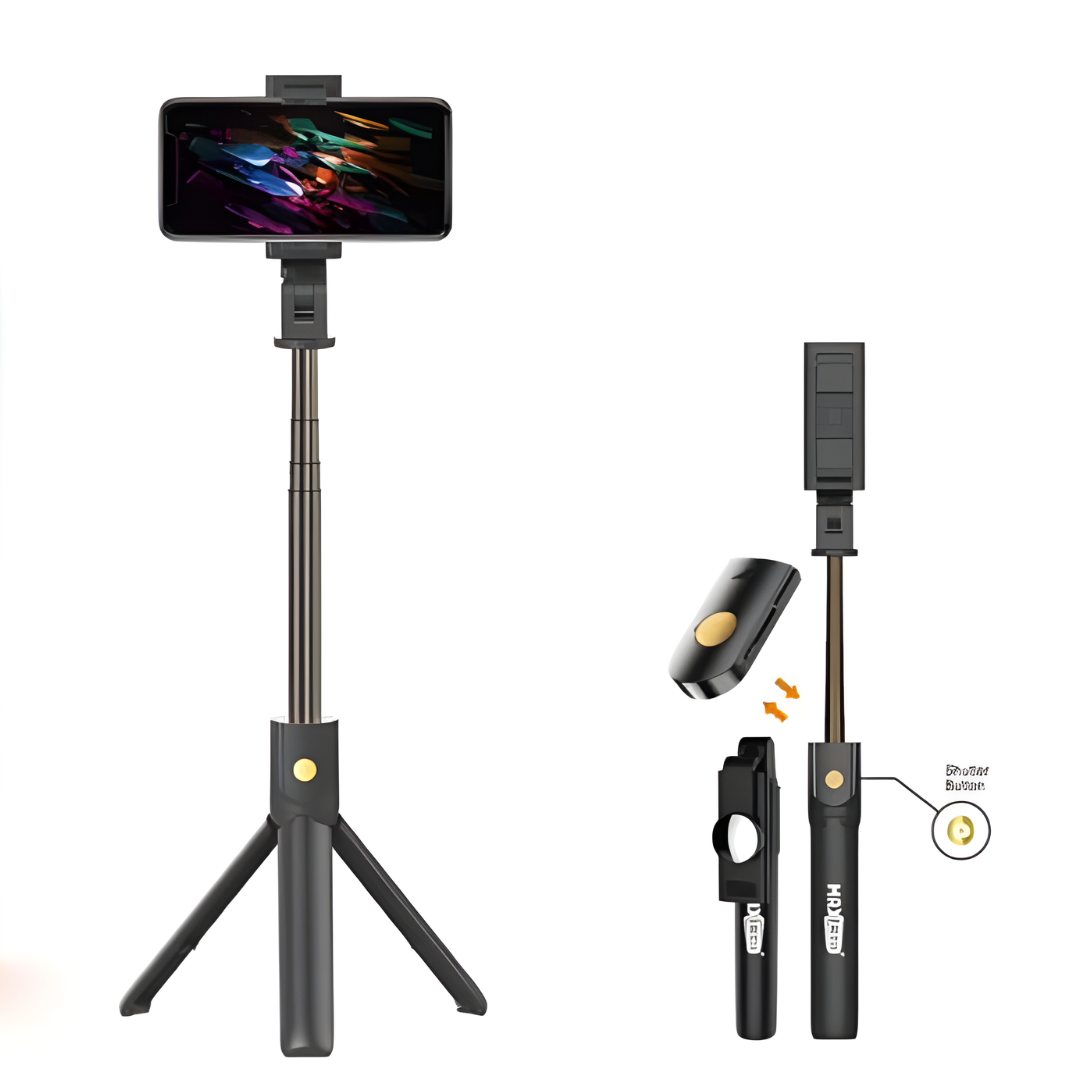 Treppiede Selfie Stick Bluetooth in Alluminio con Telecomando