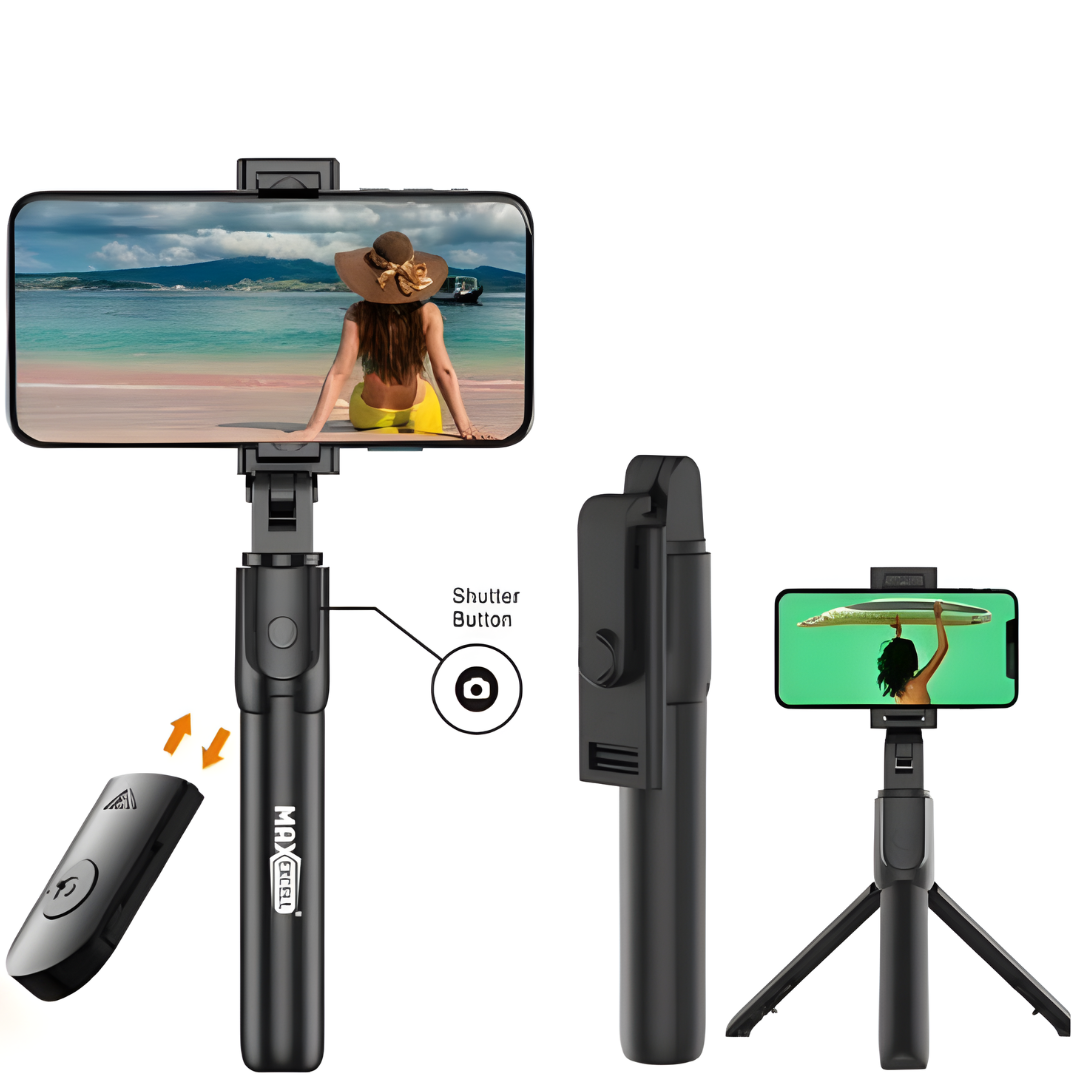 Treppiede Selfie Stick Bluetooth 3 in 1 con Telecomando