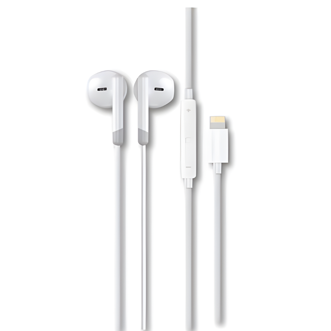 Auricolari Stereo con Cavo Lightning per iPhone con Microfono