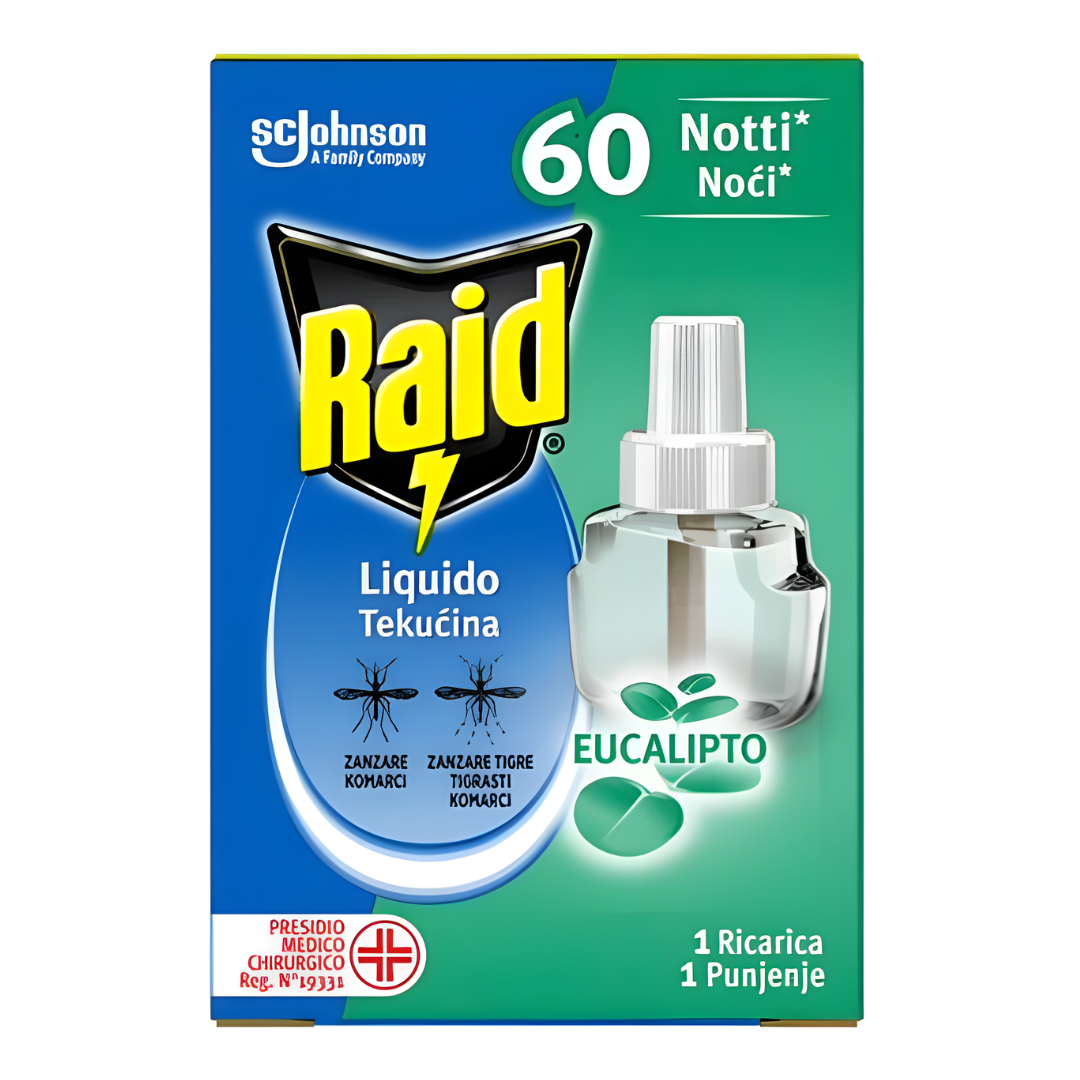 Ricarica Antizanzare Liquida 60 Notti Eucalipto 36ml