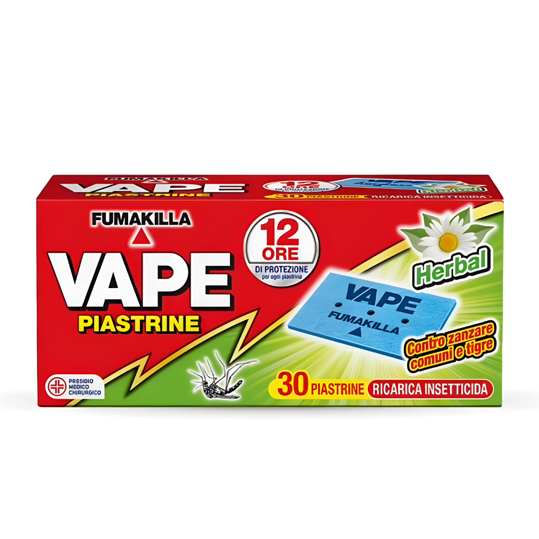 Piastrine Antizanzare Herbal 30 Pezzi Ricarica Insetticida