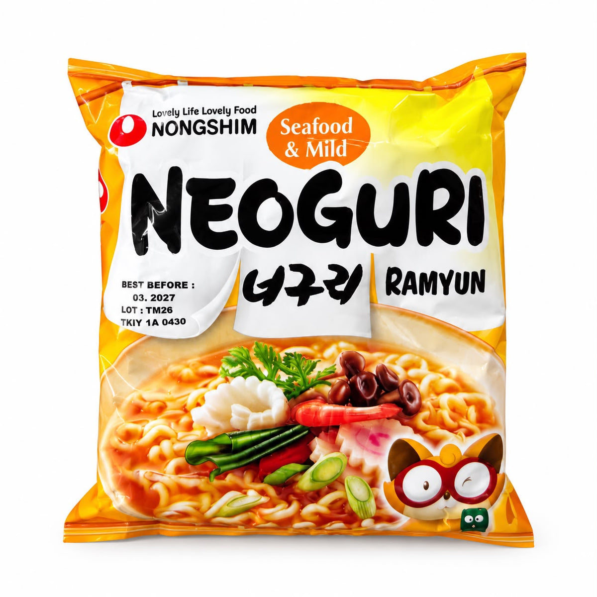 Nongshim neoguri ramyun seafood & mild 120g