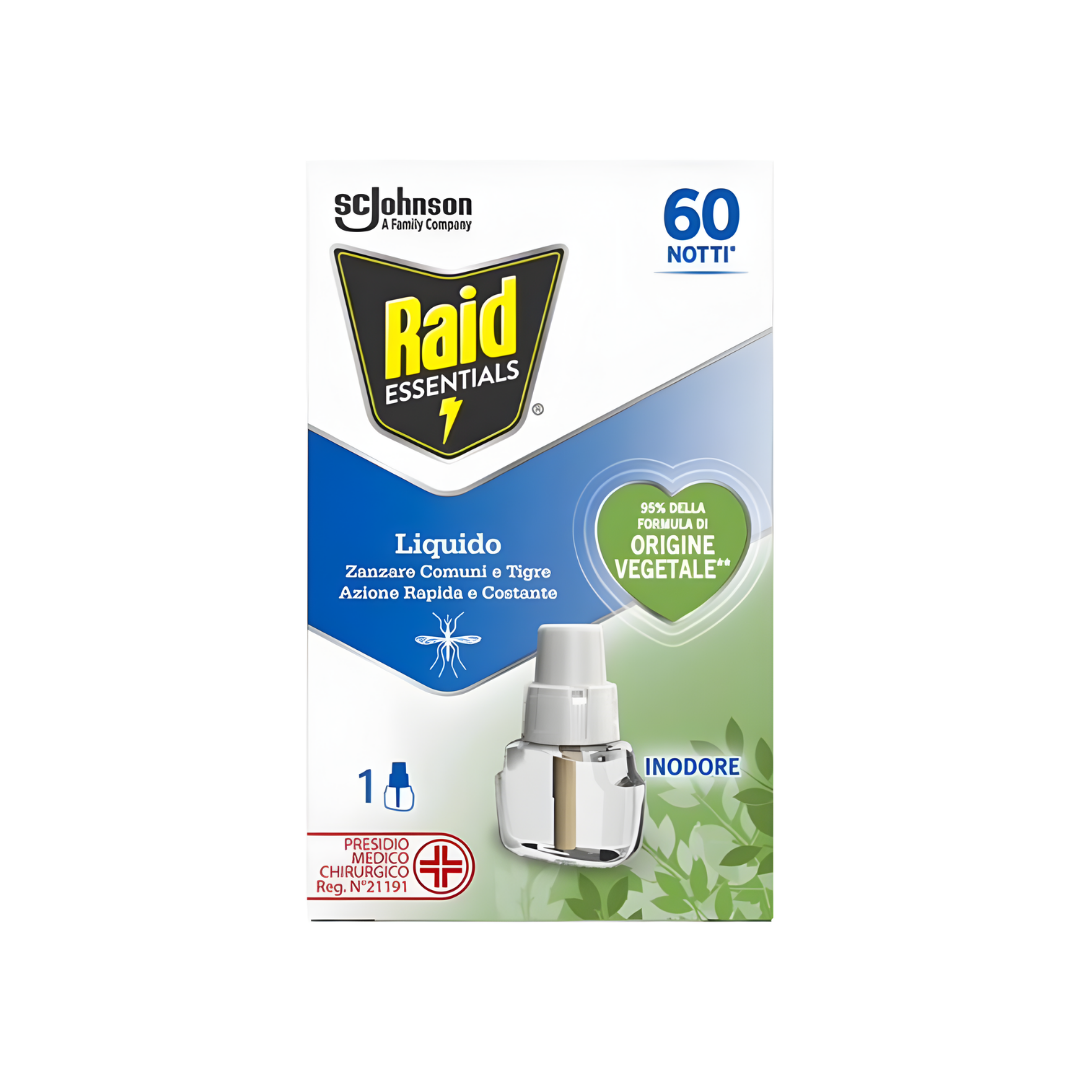 Ricarica Antizanzare Liquida 36ml Inodore 60 Notti Essentials