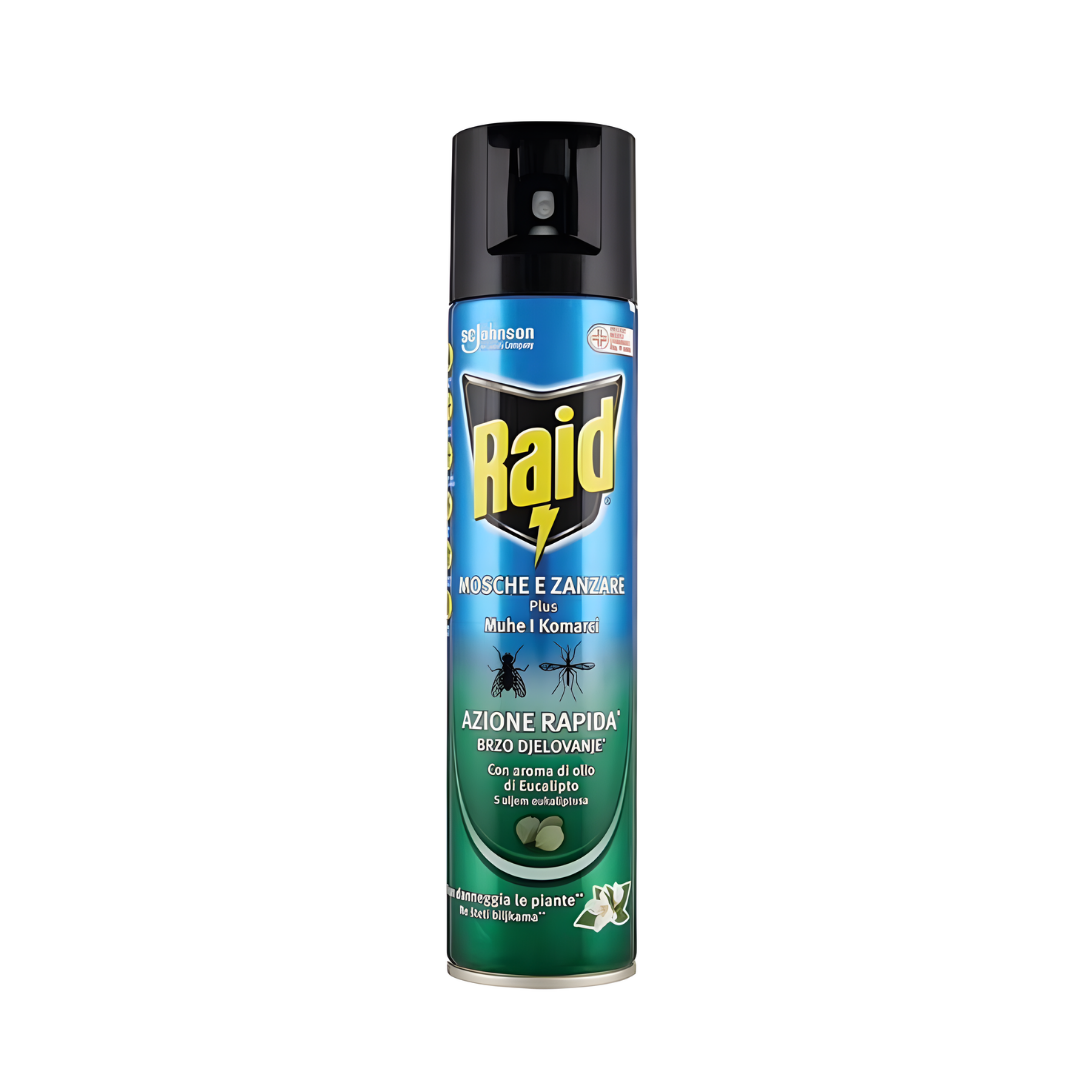 Spray Antizanzare e Mosche 400ml Azione Rapida Eucalipto