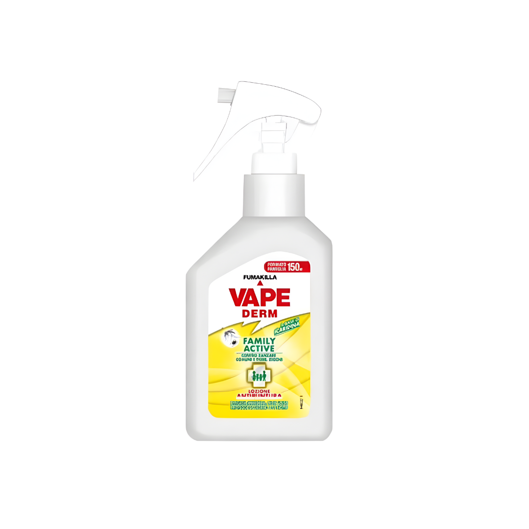 Vape Derm Family Active Spray Antizanzare 150ml Protezione Pelle