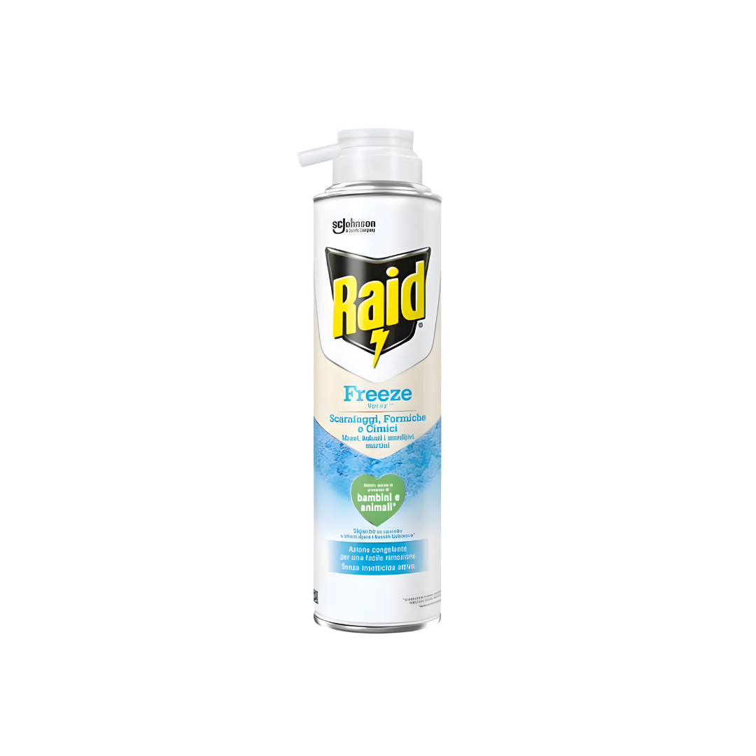 Raid Freeze Spray Insetticida Scarafaggi Formiche Senza Veleni