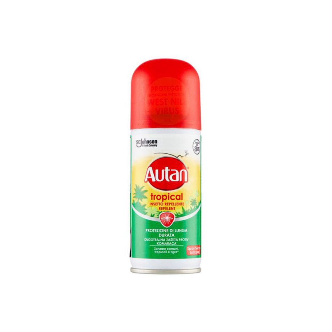 Autan Tropical Spray Secco Antizanzare Protezione Lunga Durata