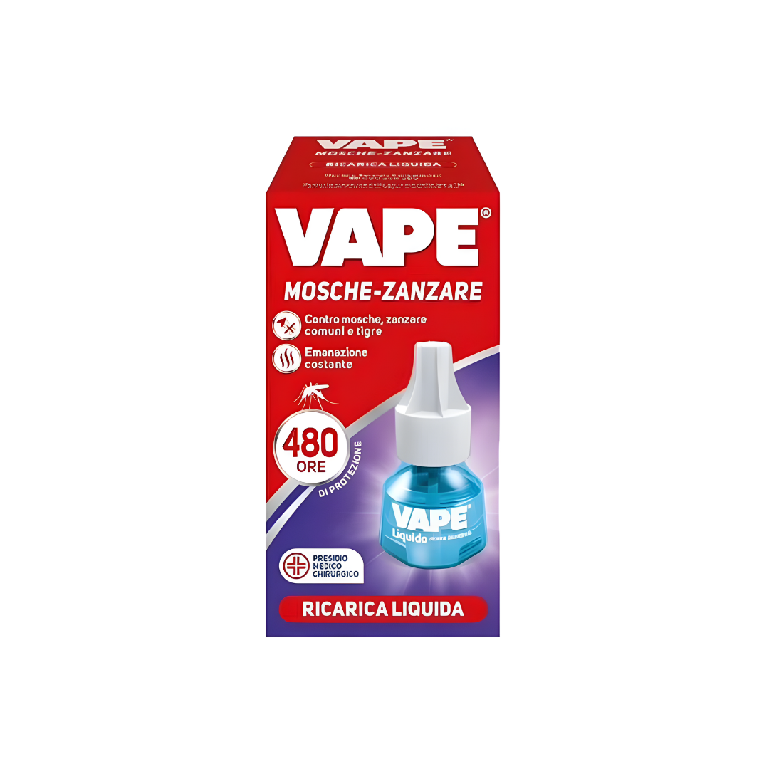 Vape Ricarica Liquida Antizanzare Mosche e Zanzare 480 Ore