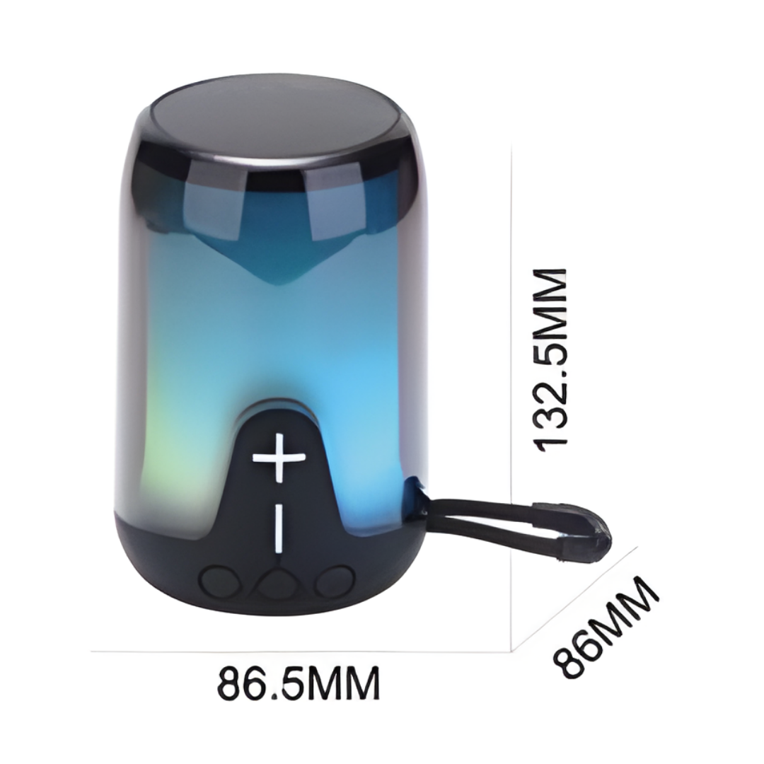 Speaker Bluetooth TWS 5W LED RGB USB FM TF Compatto