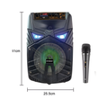 Cassa Bluetooth 8" 60W LED con Microfono USB TF FM