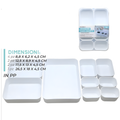 Set Organizer Portaoggetti 9 Pezzi Modulari per Cassetti